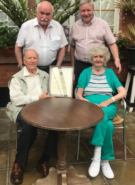 Certificate holder M Johnson