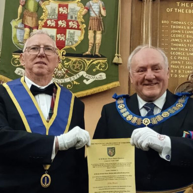 50 year presentation at Eboracum Burns Night