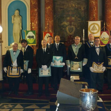 American Masons visit Albert Victor Lodge