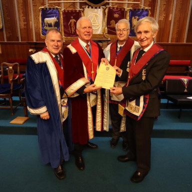 A memorable evening at Orde Powlett Chapter