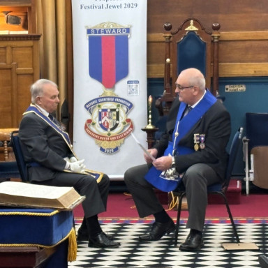 Brian Rigby celebrates 50 years in Freemasonry